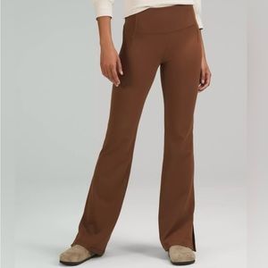 Lululemon Groove Super-High-Rise Split-Hem Flare Pant *Nulu in Roasted Brown